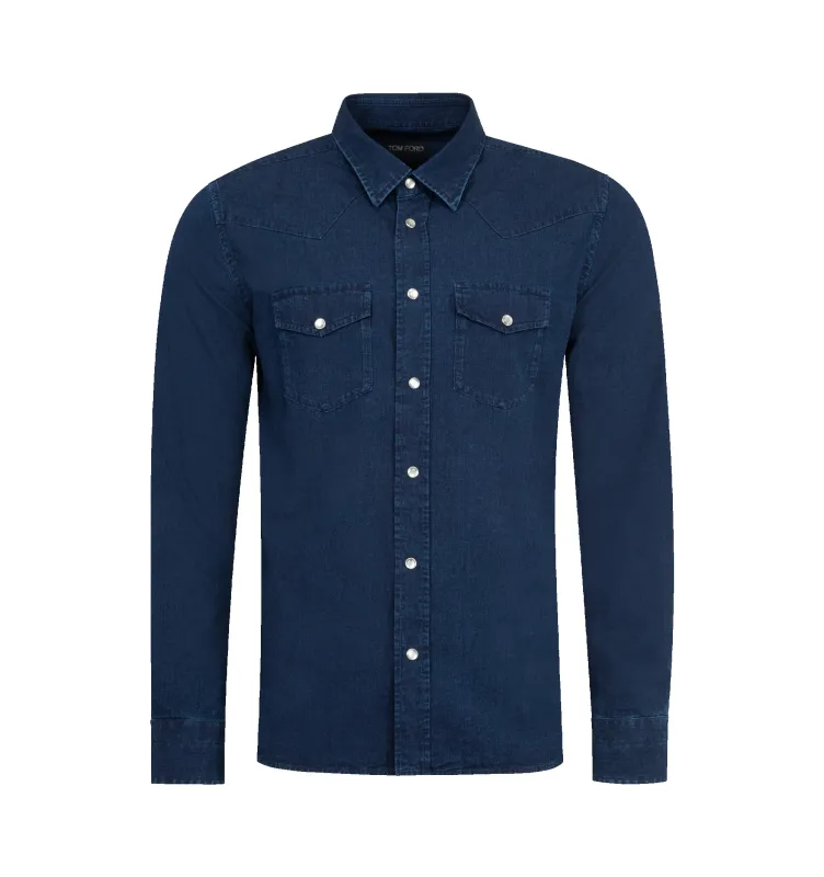 DENIM WESTERN SHIRT (MENS) sold by Hirshleifers