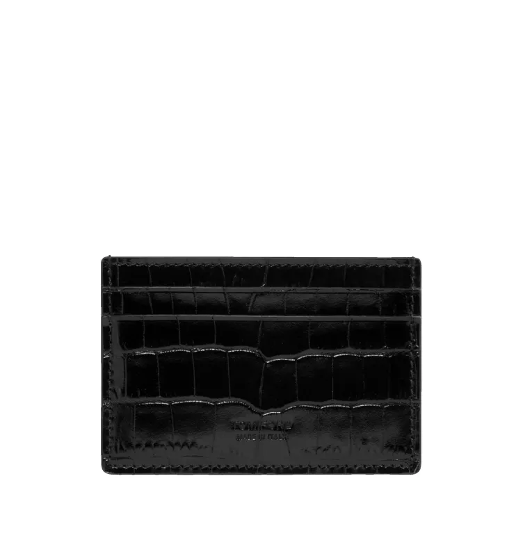 PRINTED CROC CARD HOLDER sold by Hirshleifers