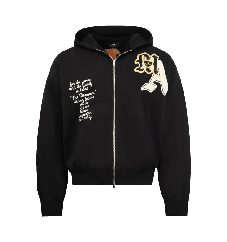 VARSITY PATCH OS ZIP HOODIE (MENS) sold by Hirshleifers
