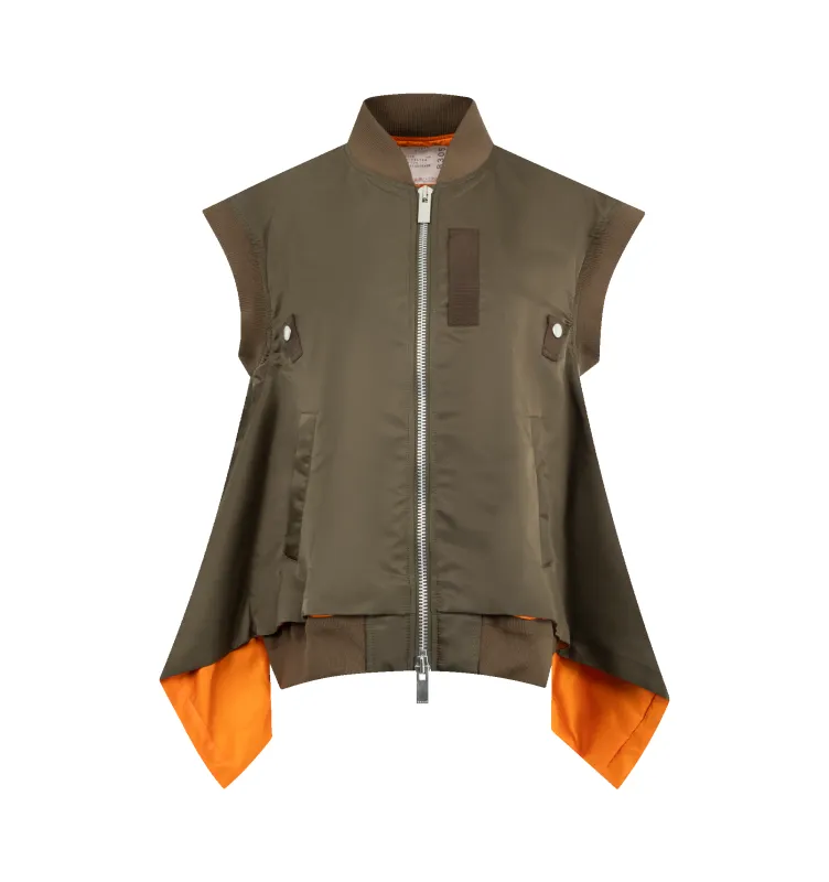 NYLON TWILL VEST (WOMENS) made by Sacai