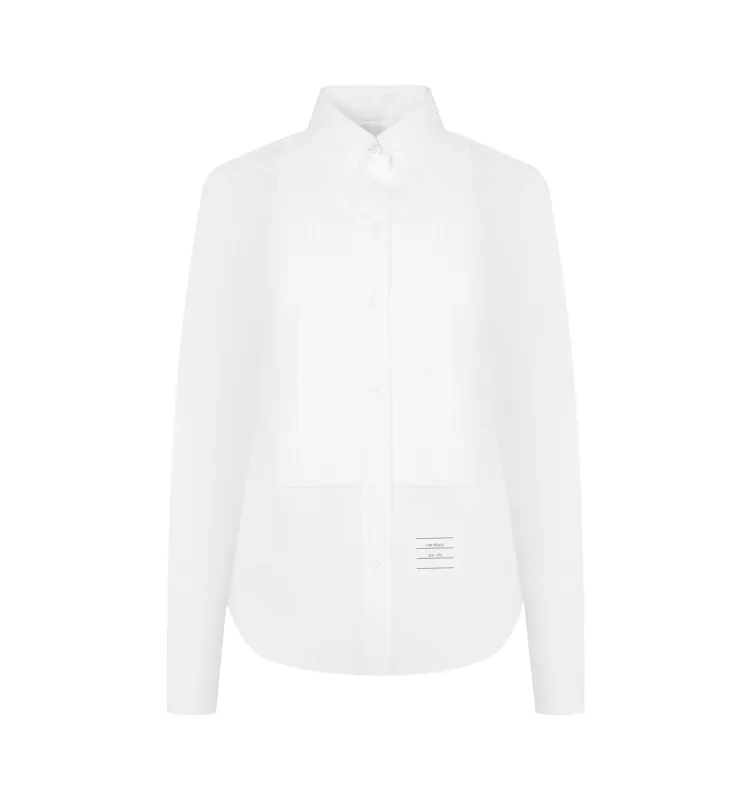 FRENCH CUFF PLEATED BIB SHIRT (WOMENS) made by Thom Browne