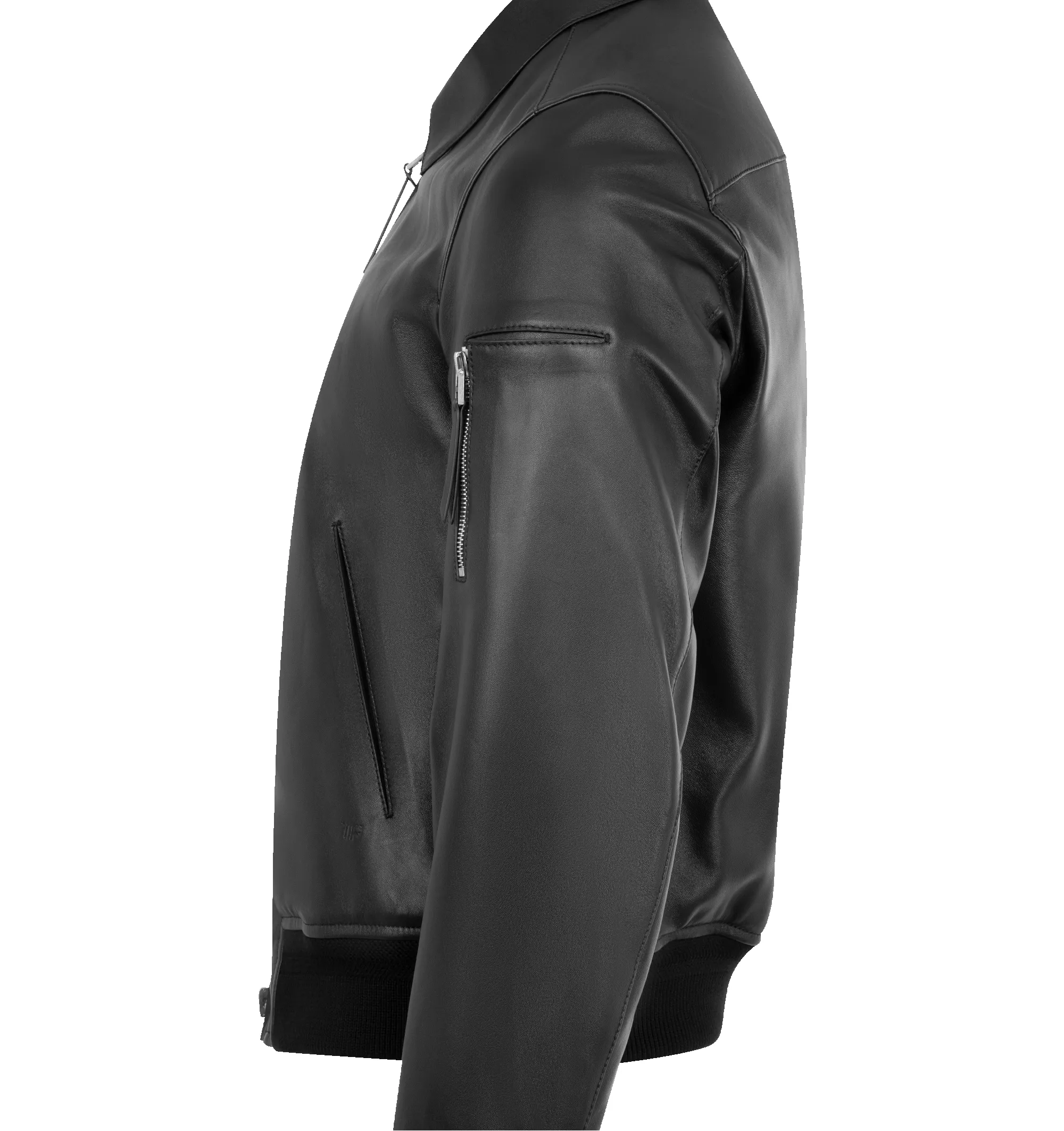 SOFT NAPPA PLONGE COLLAR BLOUSON (MENS) sold by Hirshleifers product image thumbnail 3