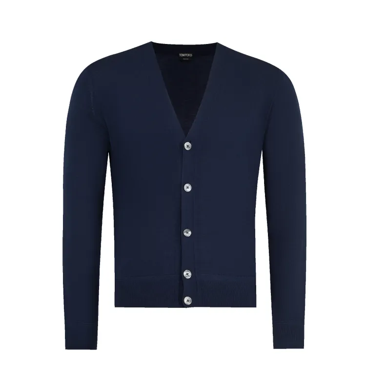 FINE GAUGE PURE WOOL CARDIGAN (MENS) sold by Hirshleifers