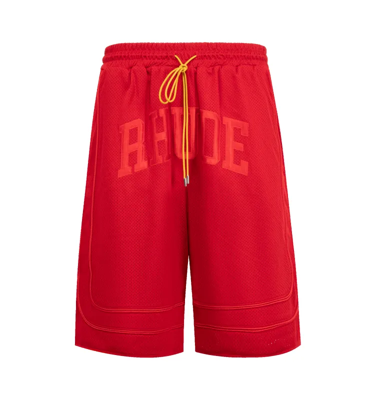 BAGGY MESH COLLEGIATE LOGO SHORTS (MENS) sold by Hirshleifers