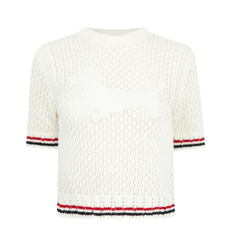 POINTELLE STITCH HECTOR TEE (WOMENS) sold by Hirshleifers