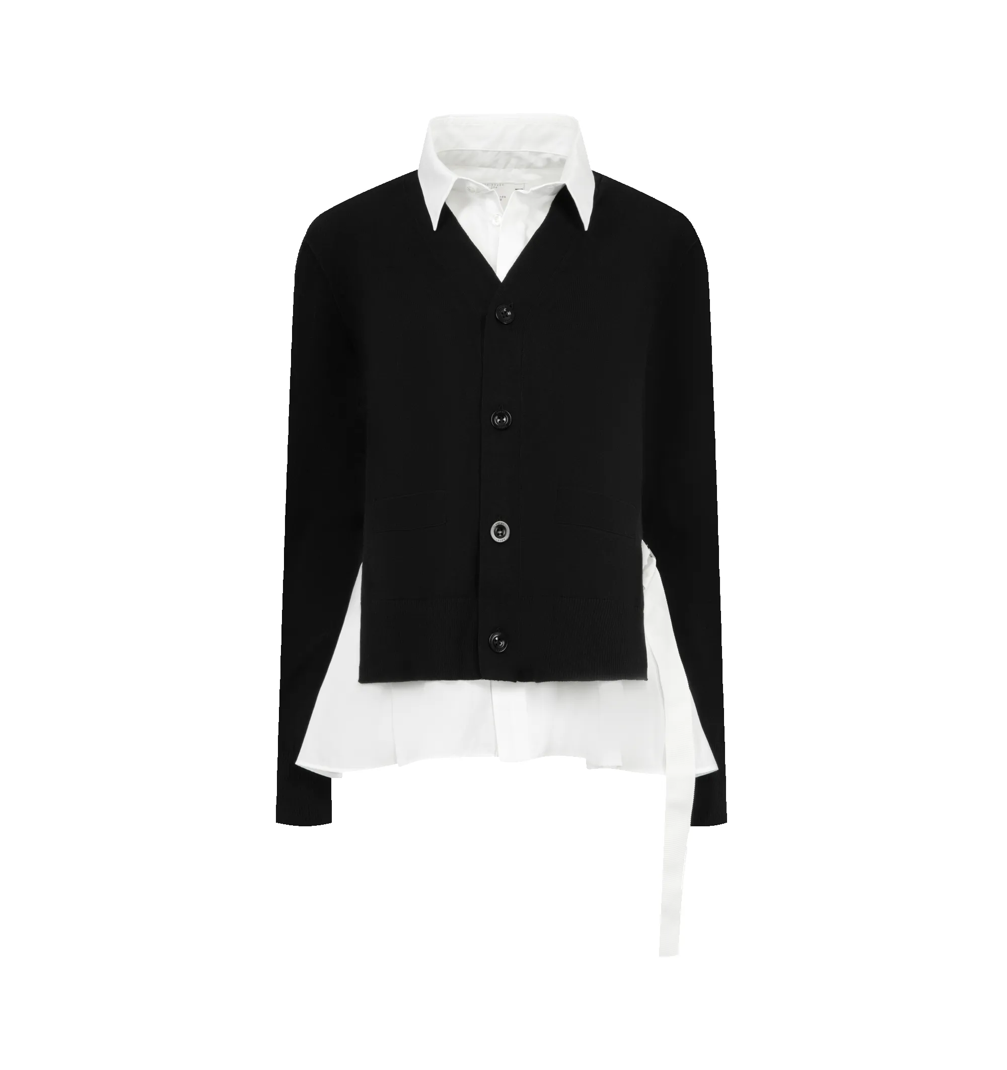 POPLIN X COTTON KNIT CARDIGAN (WOMENS) sold by Hirshleifers