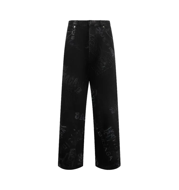 MINIMAL BAGGY PANTS (MENS) made by Balenciaga