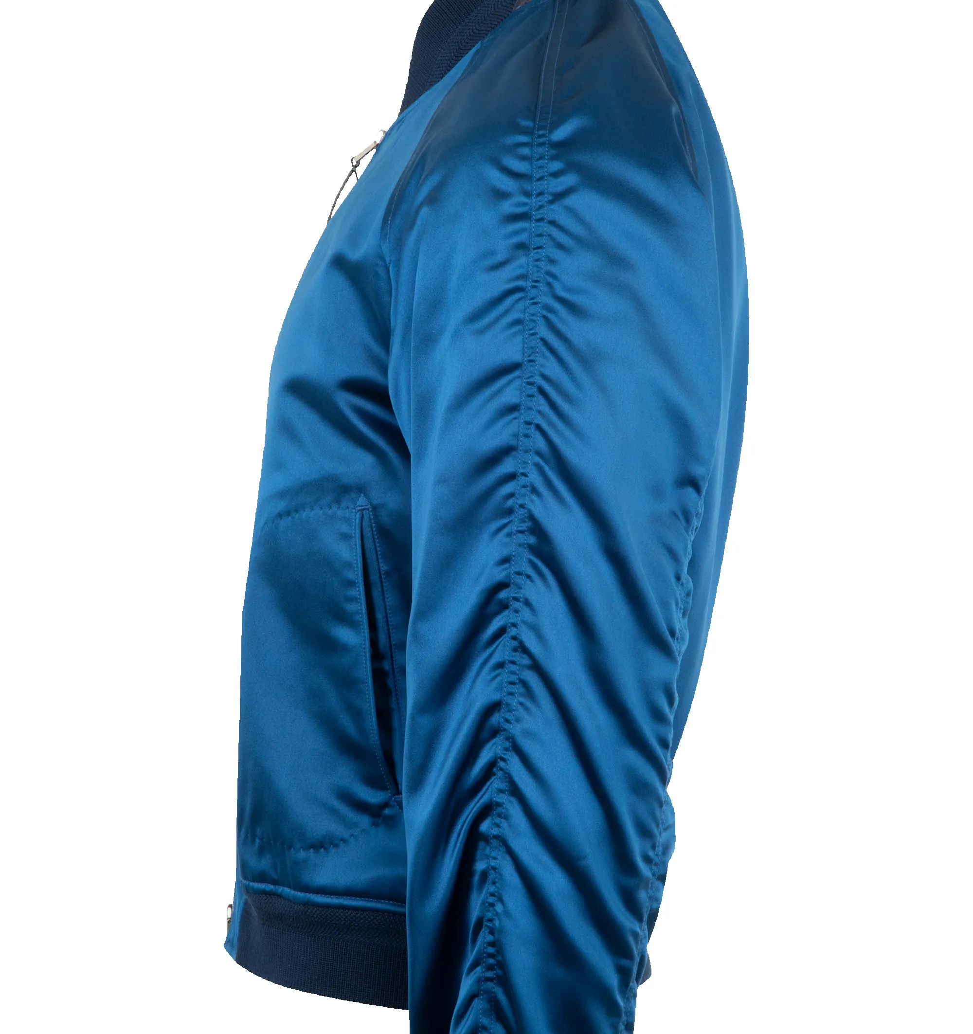 STRUCTURED SATIN BOMBER (MENS) sold by Hirshleifers product image thumbnail 3