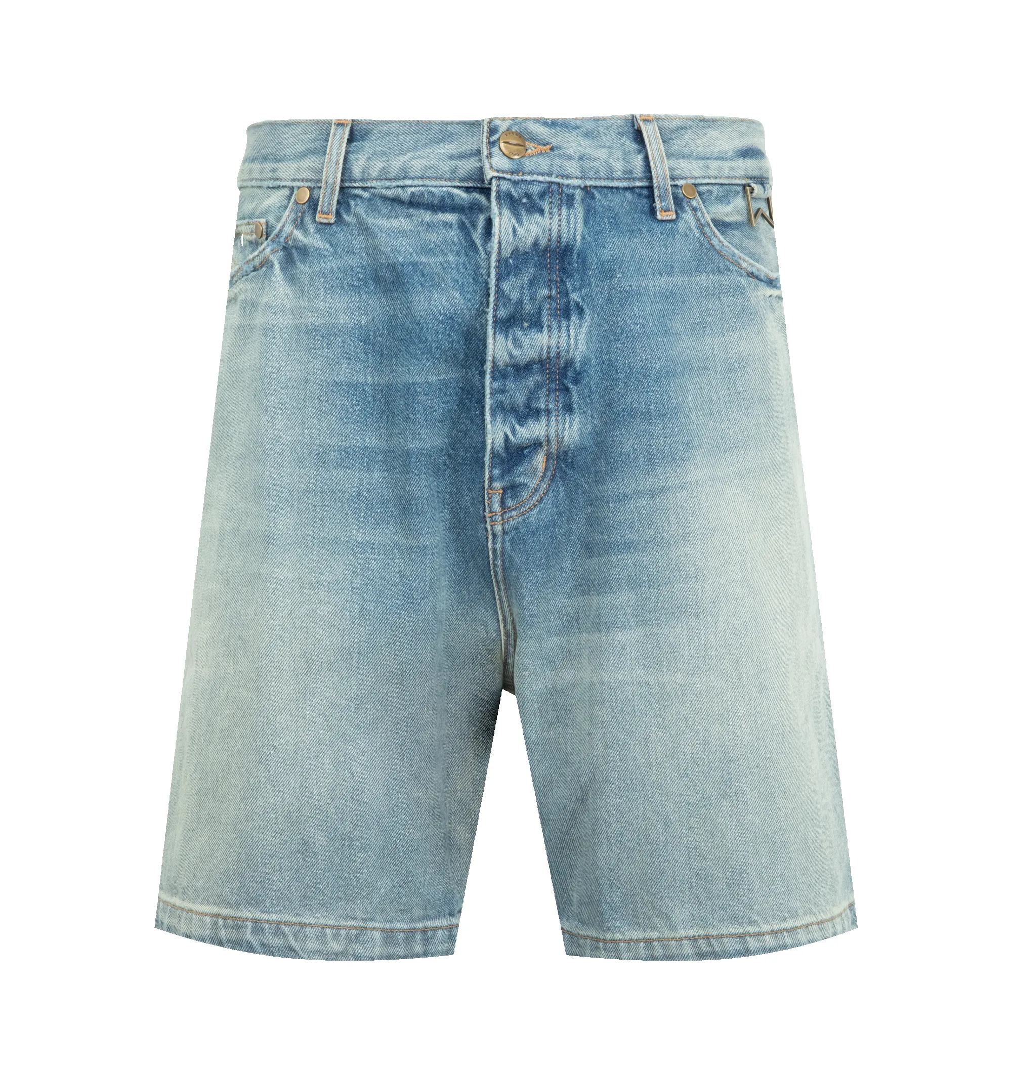 BOXY TRAXEDO DENIM SHORT (MENS) sold by Hirshleifers