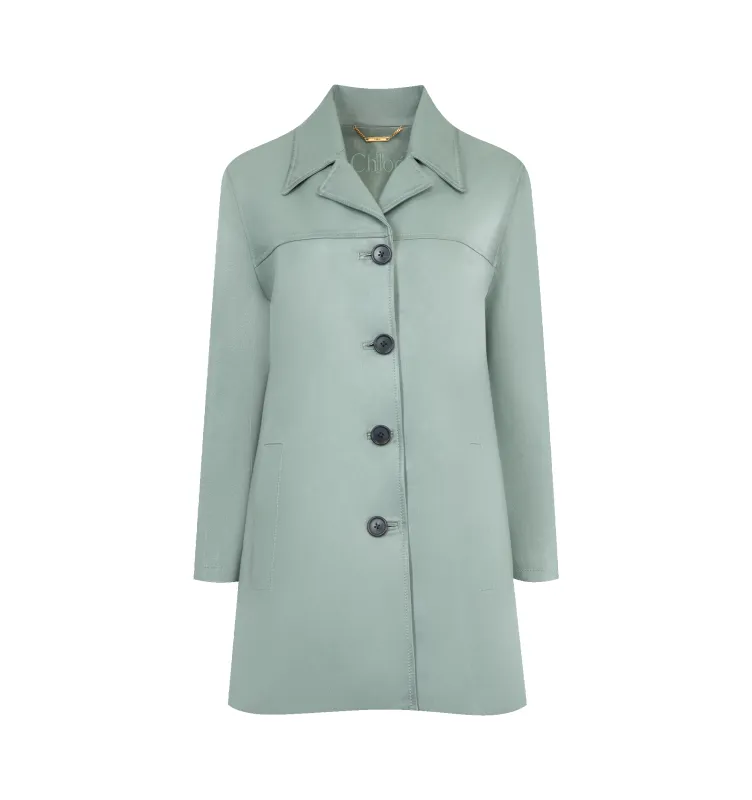 WAXY LEATHER COAT (WOMENS) made by Chloe
