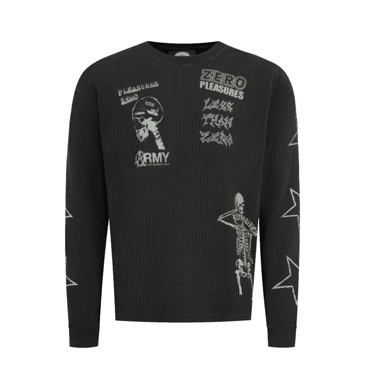 MISLED THERMAL LONG SLEEVE TEE (MENS) made by Pleasures