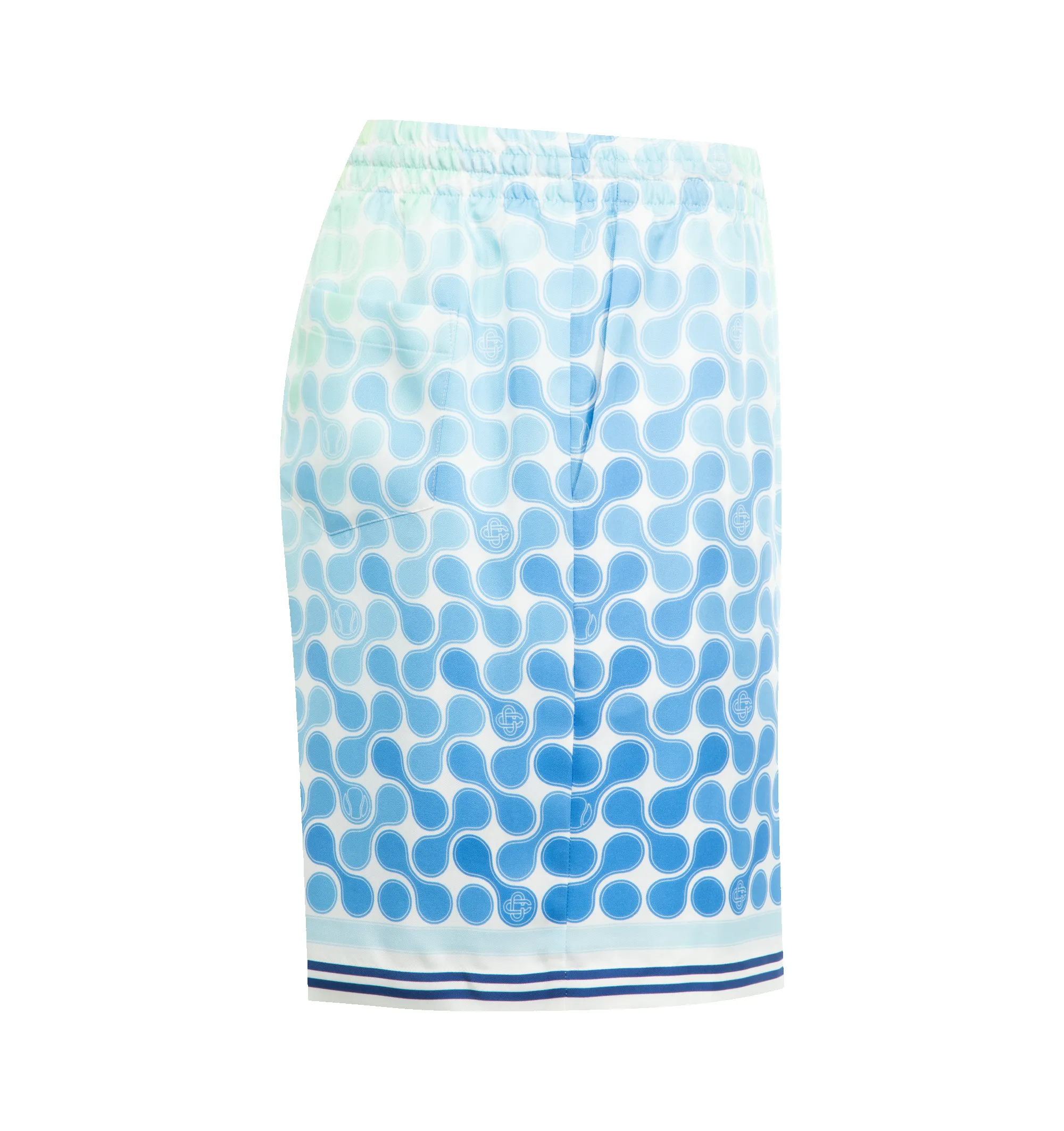 TENNIS TILE SILK SHORTS (MENS) sold by Hirshleifers product image thumbnail 3