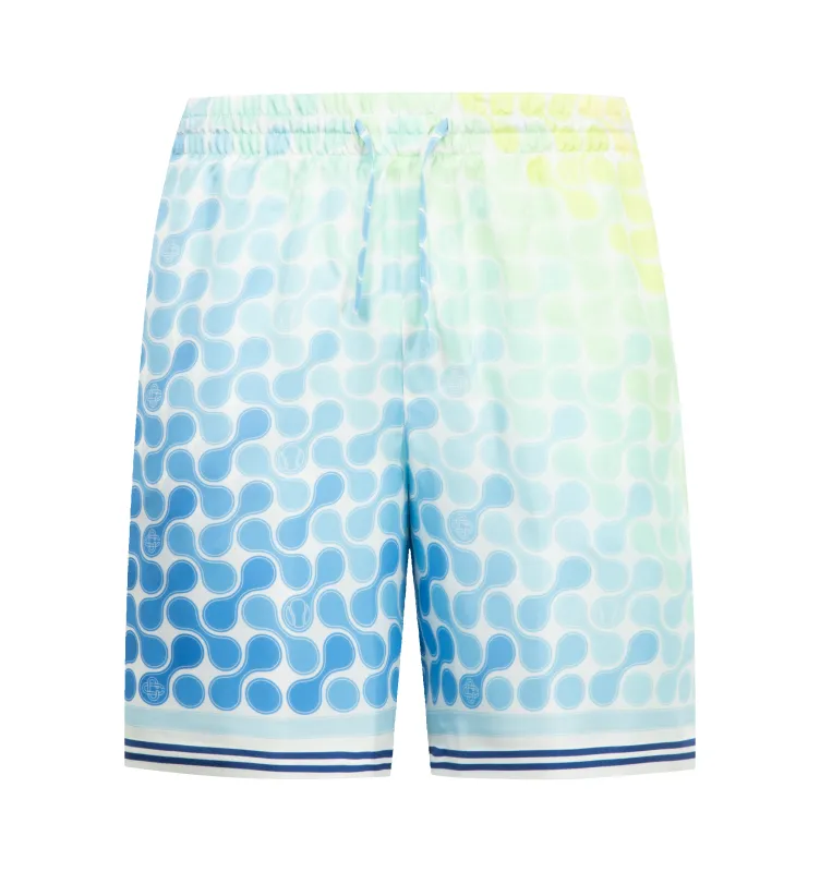TENNIS TILE SILK SHORTS (MENS) sold by Hirshleifers