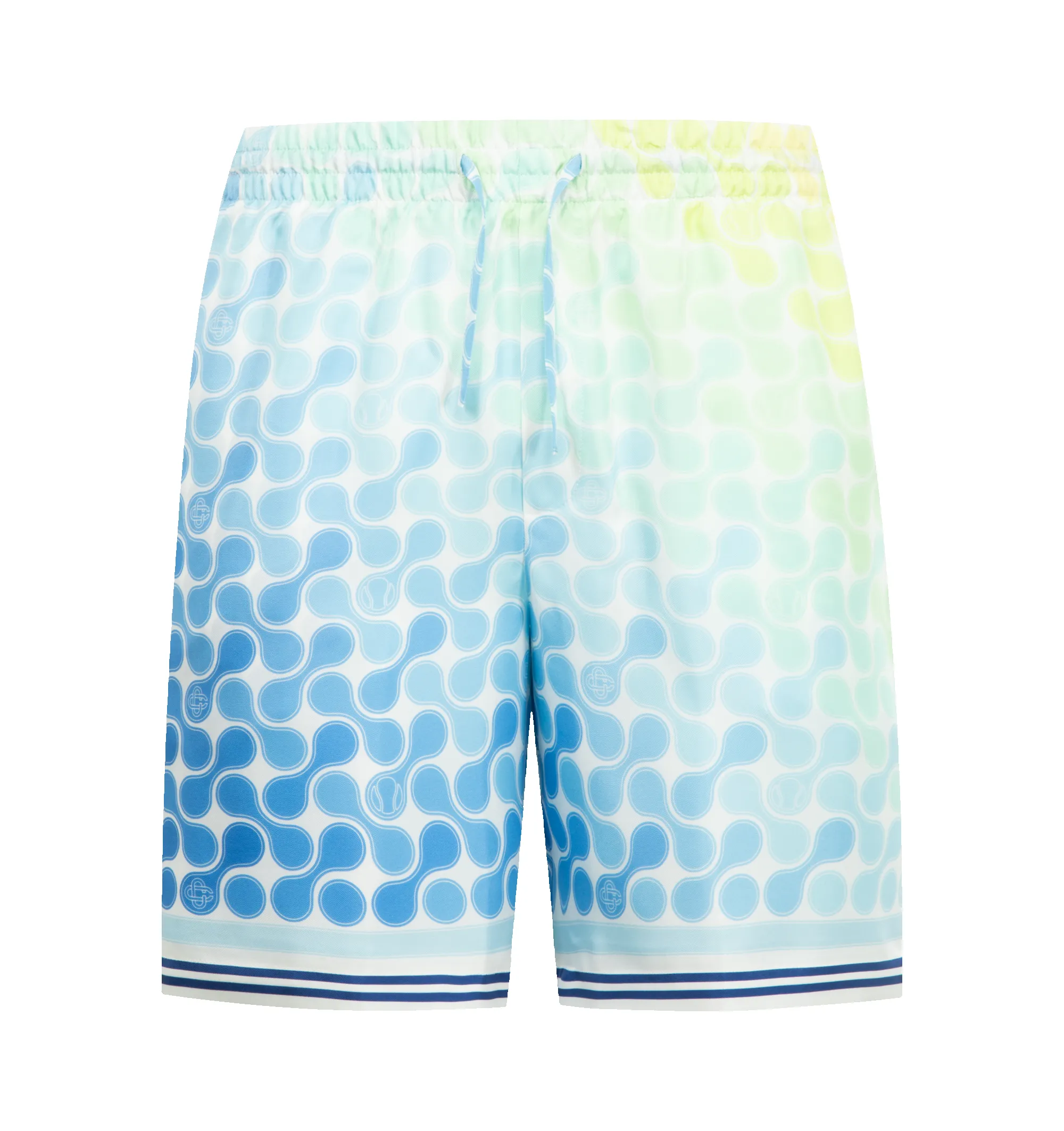 TENNIS TILE SILK SHORTS (MENS) sold by Hirshleifers