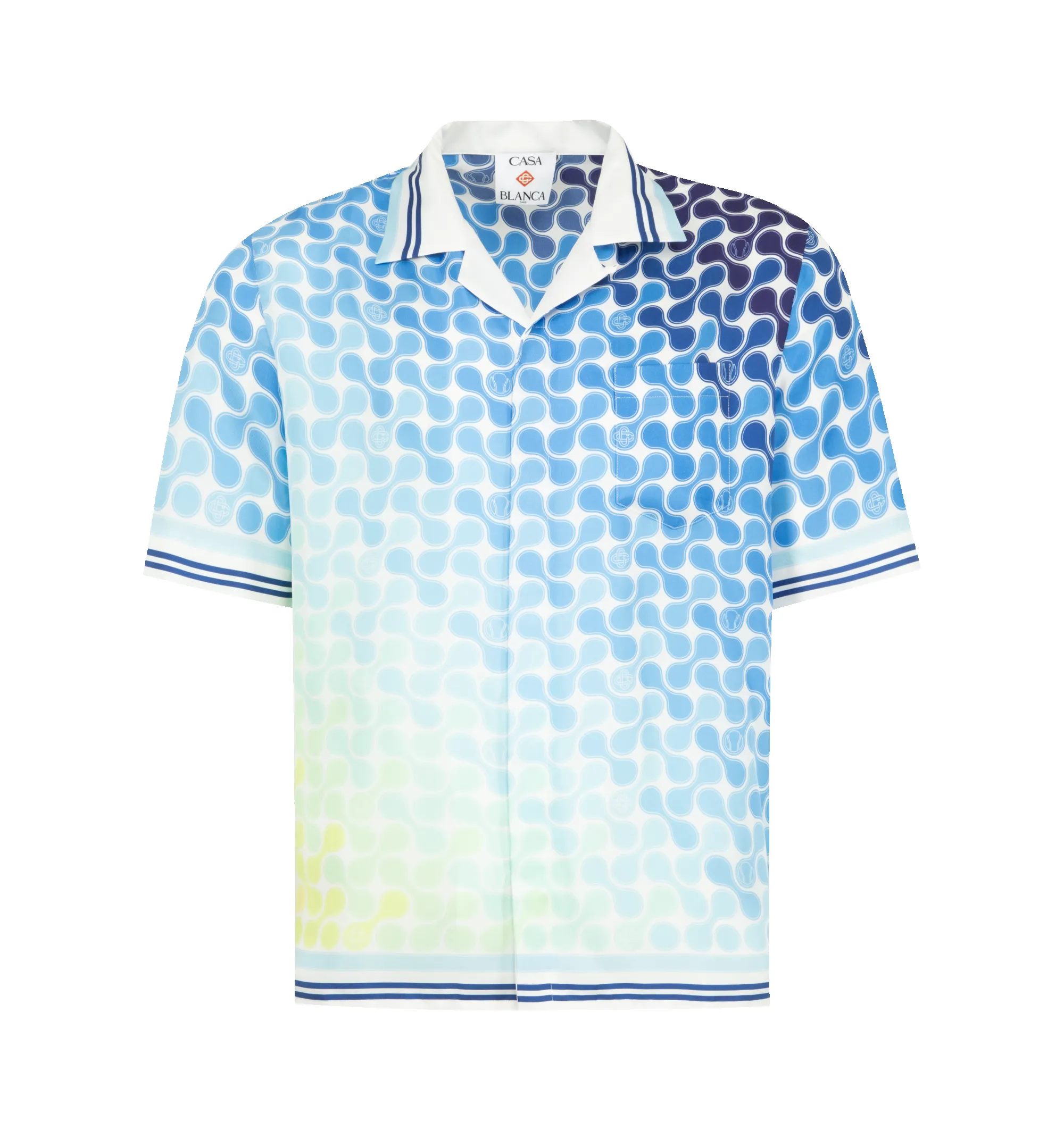 TENNIS TILE CUBAN COLLAR SHIRT (MENS) sold by Hirshleifers
