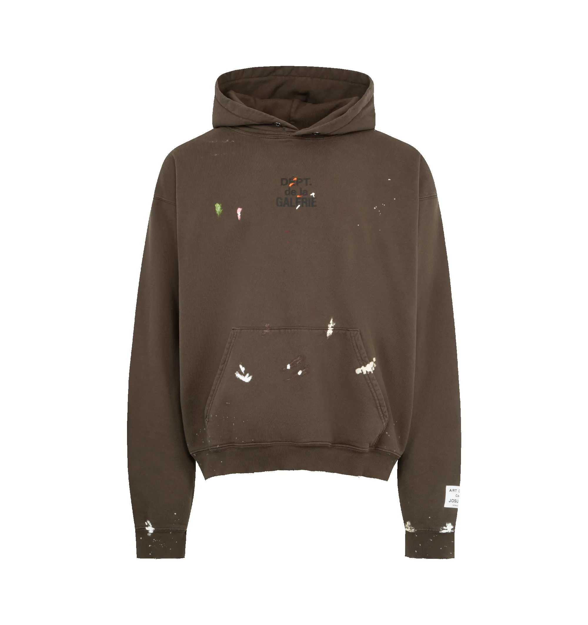 FRENCH LOGO PAINTED HOODIE (MENS) sold by Hirshleifers