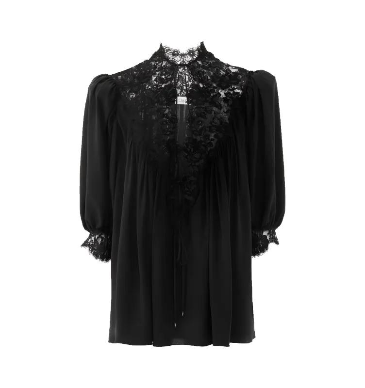 FLUID PUFF SLEEVE BLOUSE (WOMENS) made by Chloe