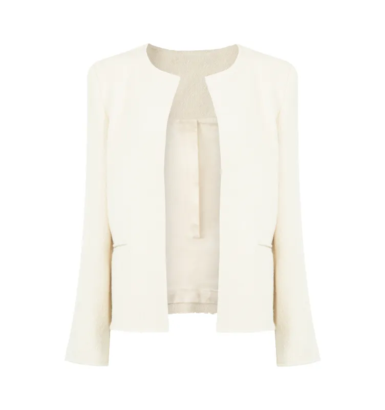 OPEN FRONT BOUCLE BLAZER (WOMENS) made by Toteme