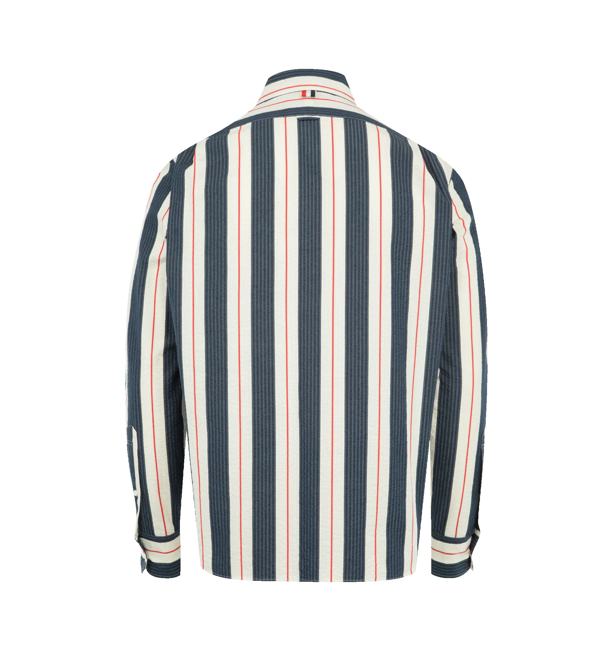 STRIPE SEERSUCKER ZIP UP SHIRT (MENS) sold by Hirshleifers product image thumbnail 2