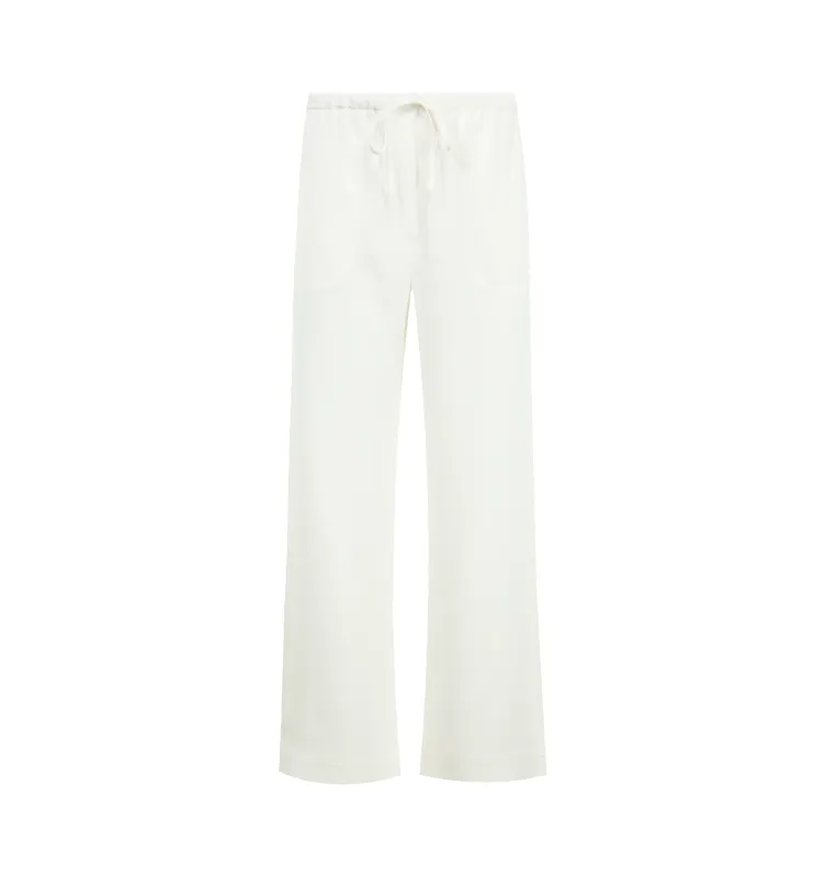 WOVEN STRIPE DRAWSTRING TROUSERS (WOMENS) made by Toteme