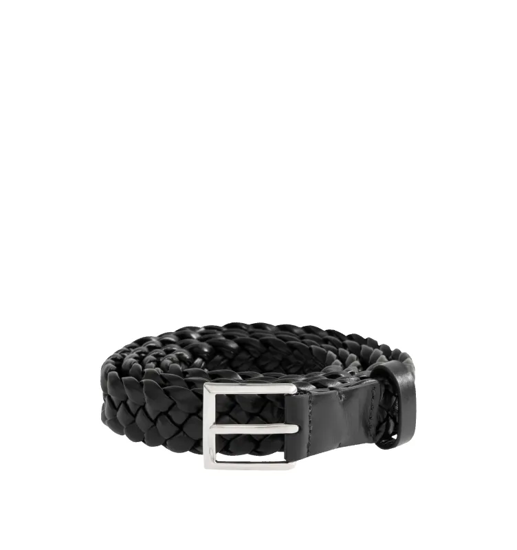 SOLO INTRECCIO LEATHER BELT (MENS) made by Bottega Veneta