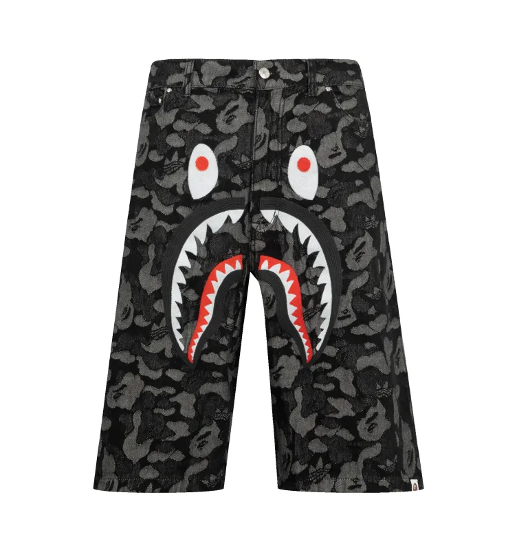 BAPE SHARK DENIM SHORTS (MENS) made by Adidas
