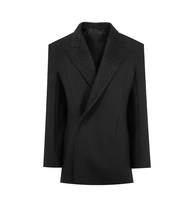 WOOL MOHAIR CANVAS JACKET (WOMENS) made by Bottega Veneta