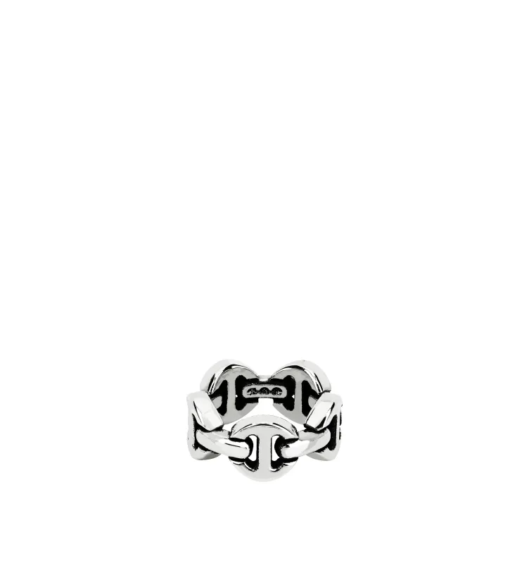 CLASSIC TRI-LINK RING (SIZE 8) made by Hoorsenbuhs