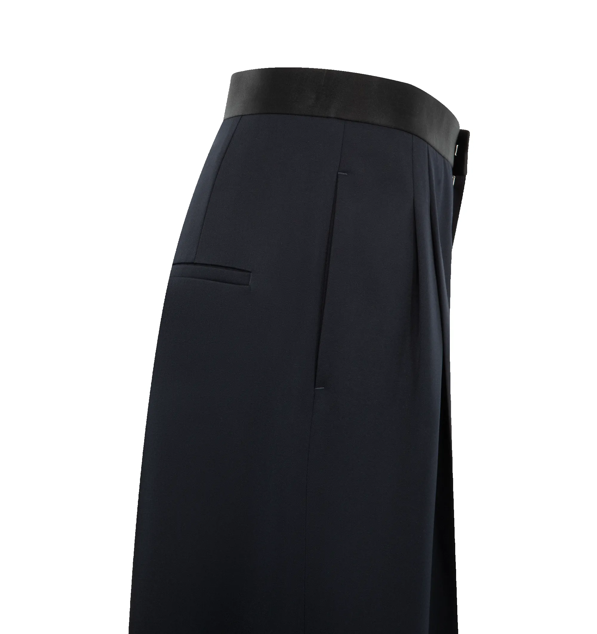 WOOL GRAIN DE POUDRE TROUSERS (WOMENS) sold by Hirshleifers product image thumbnail 3