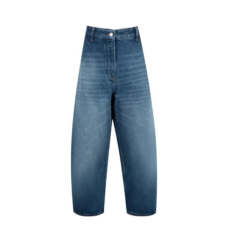 CHALCO WIDE CROP DENIM PANT (WOMENS) made by Studio Nicholson