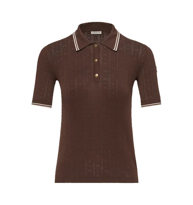 COTTON POLO SWEATER (WOMENS) made by Moncler