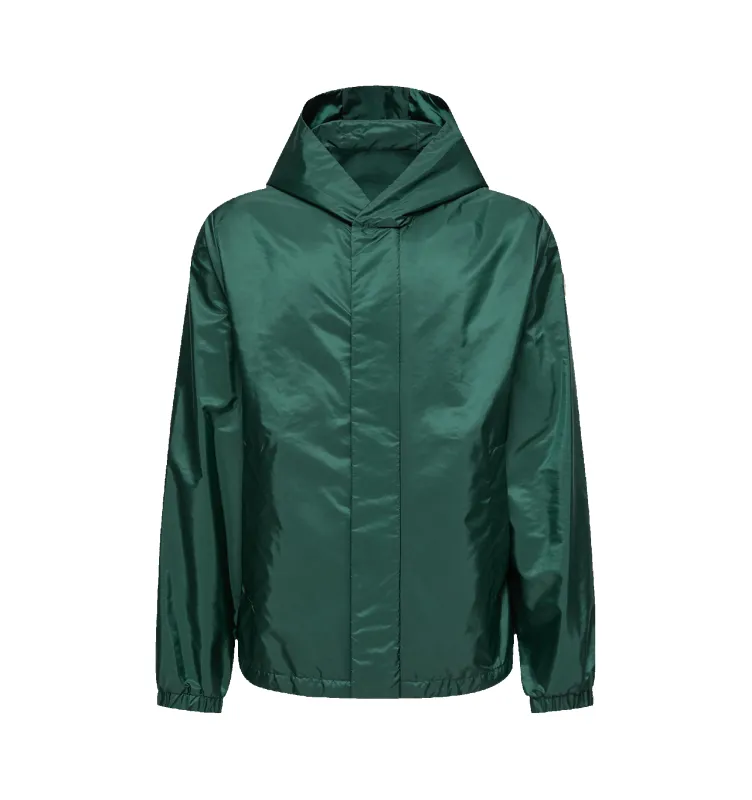 Gucci Oversized GRG Nylon Track Jacket 'Black Green' 573308-XJBAK