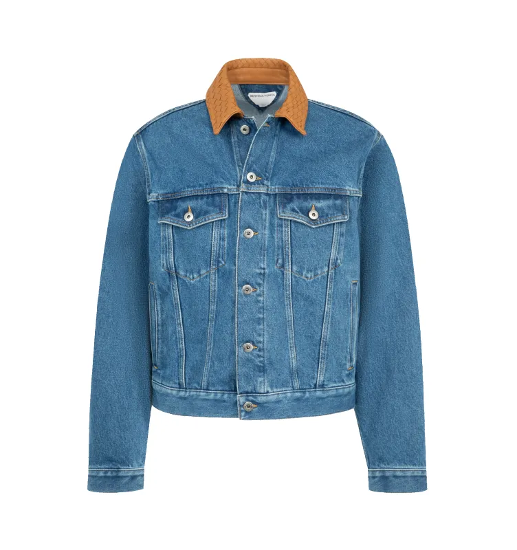 MEDIUM INDIGO DENIM JACKET (MENS) made by Bottega Veneta