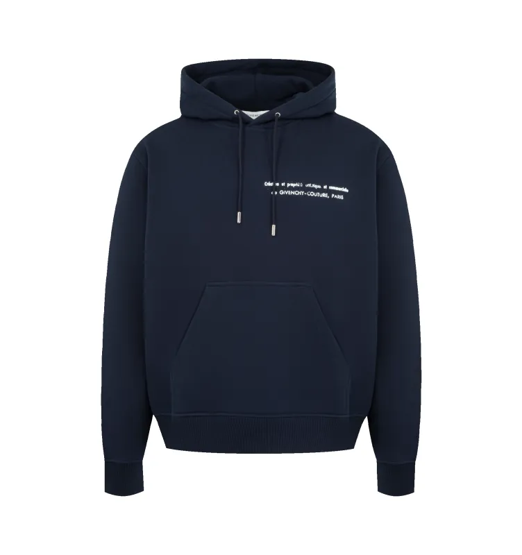 COUTURE SEAM REGULAR FIT HOODIE (MENS) made by Givenchy