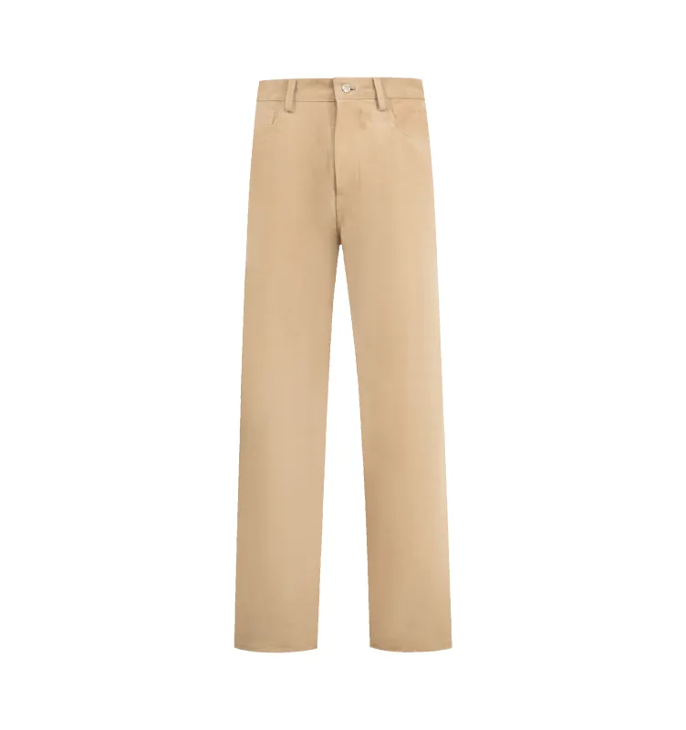 SUEDE BAGGY CARPENTER PANT (MENS) made by Nahmias