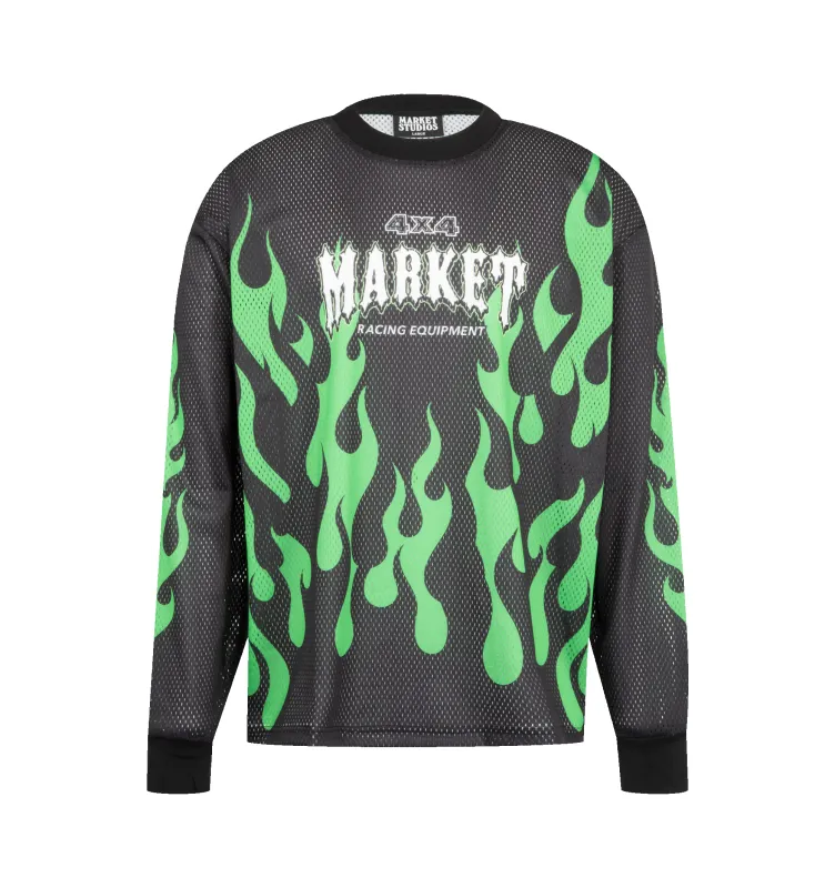 TOXIC FLAMES MESH TOP (MENS) made by Market