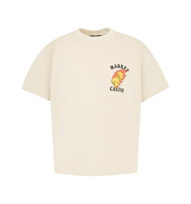 FLAMING DICE T-SHIRT (MENS) made by Market
