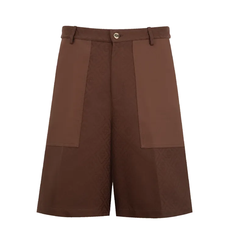 MONOGRAM CARGO SHORTS (MENS) made by Casablanca