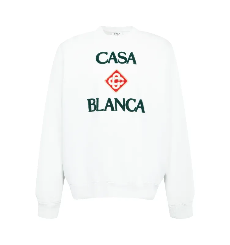 BOUCLE EMBROIDERED SWEATSHIRT (MENS) made by Casablanca