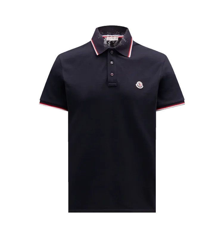 TRICOLOR COTTON POLO SHIRT (MENS) made by Moncler