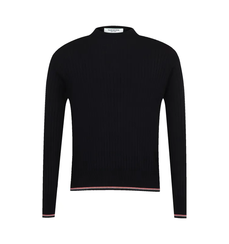 MERINO WOOL RIB STITCH PULLOVER (MENS) made by Thom Browne