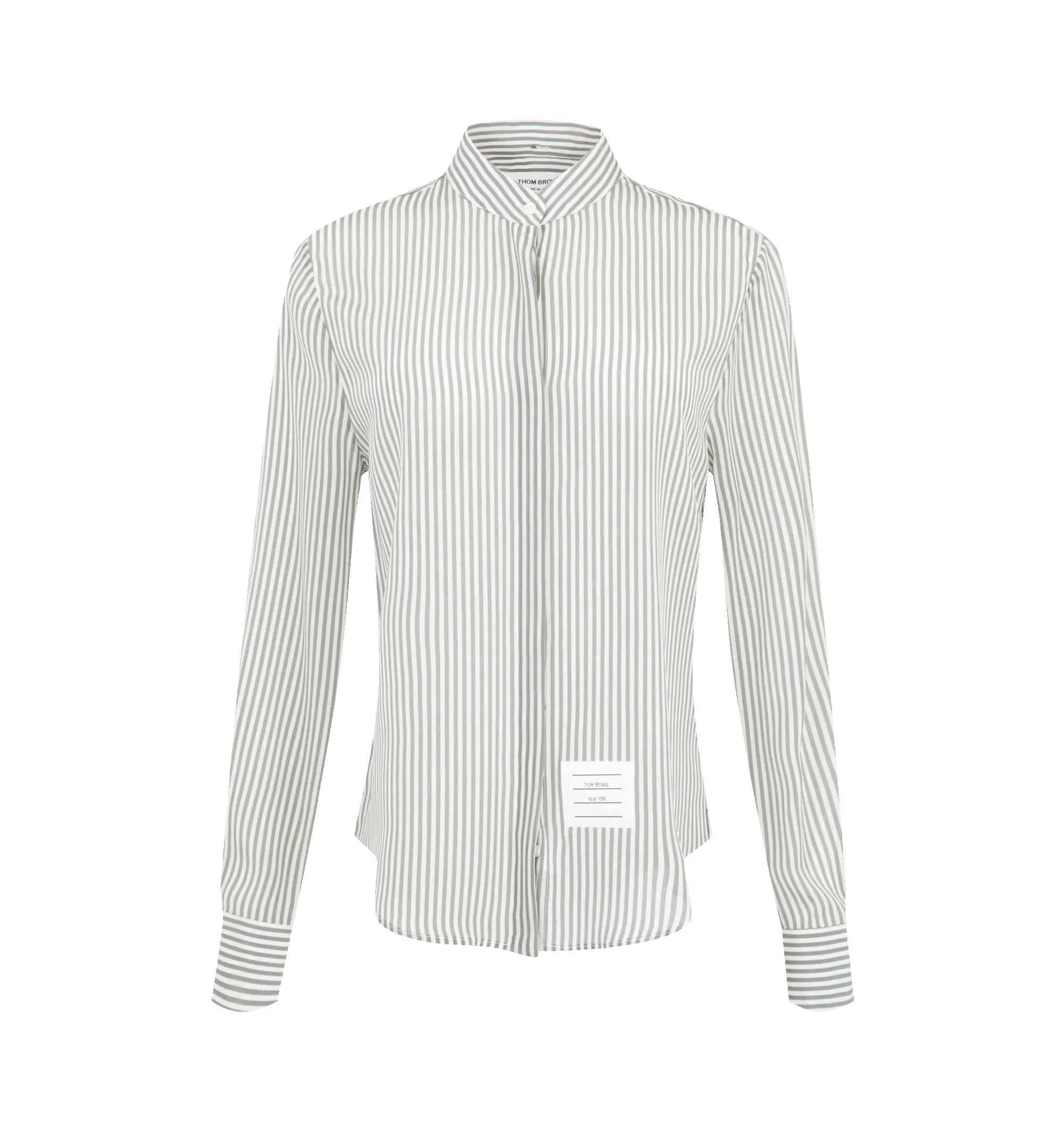 STRIPE SILK DETACHABLE COLLAR SHIRT (WOMENS) sold by Hirshleifers product image thumbnail 2