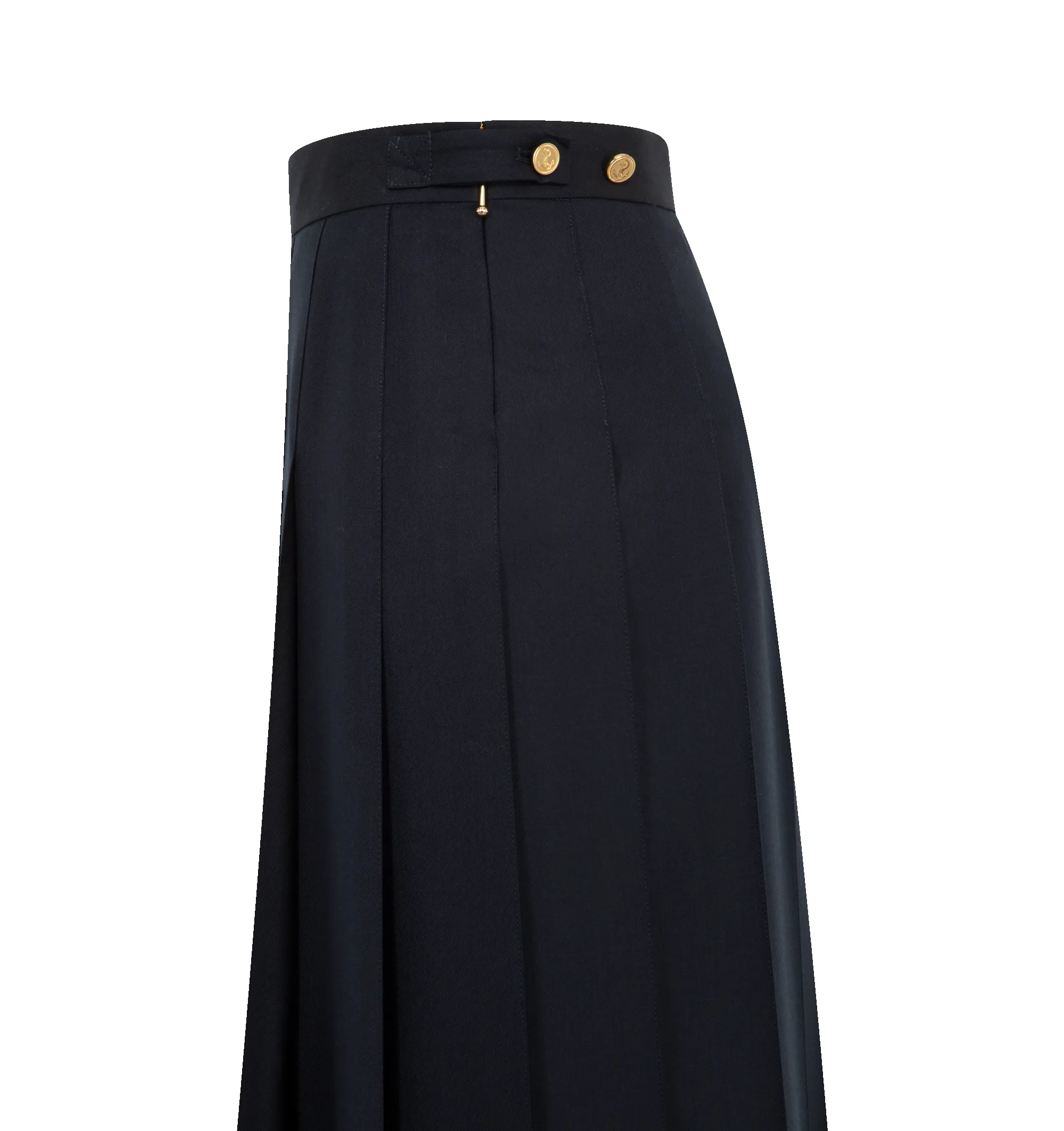 SUPER 120’S PLEATED MAXI SKIRT (WOMENS) sold by Hirshleifers product image thumbnail 3
