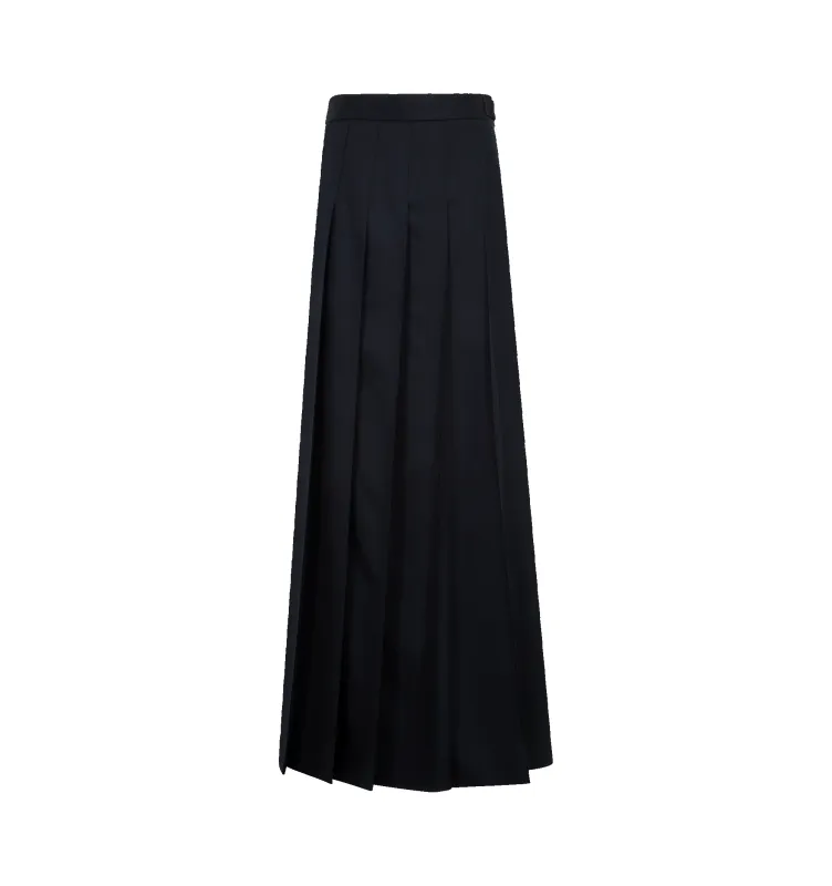 SUPER 120’S PLEATED MAXI SKIRT (WOMENS) made by Thom Browne