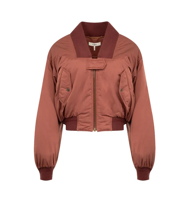 NYLON BOMBER JACKET (WOMENS) made by Chloe