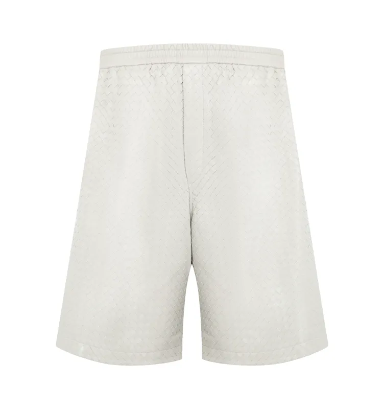 INTRECCIATO LEATHER SHORTS (MENS) made by Bottega Veneta