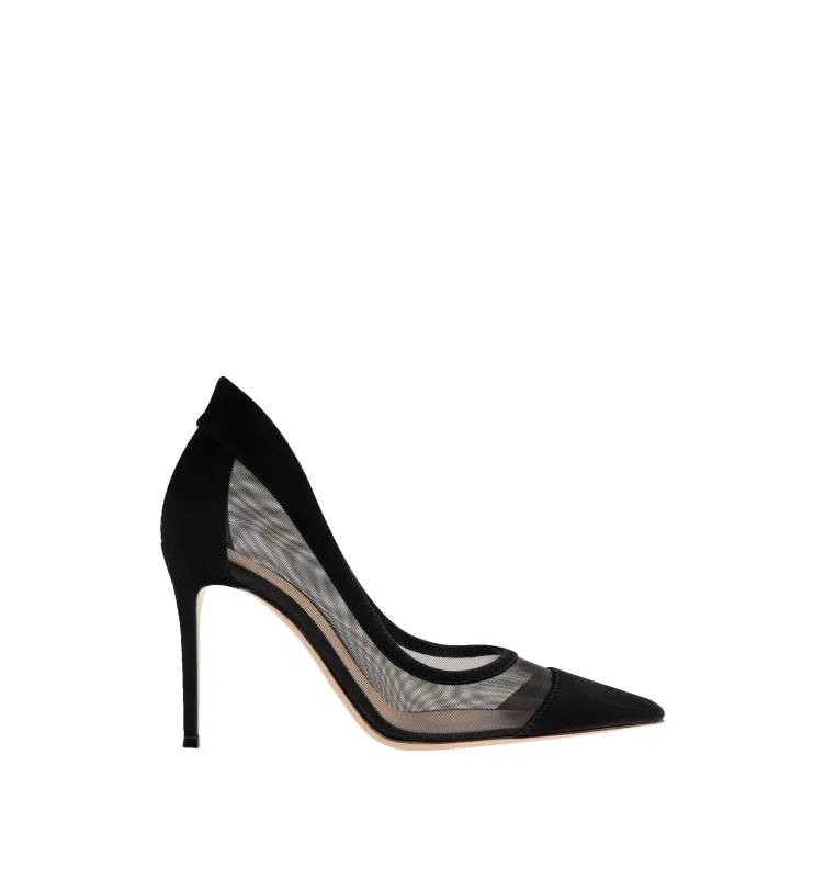 MESH AND SUEDE PUMP (WOMENS) made by Gianvito Rossi