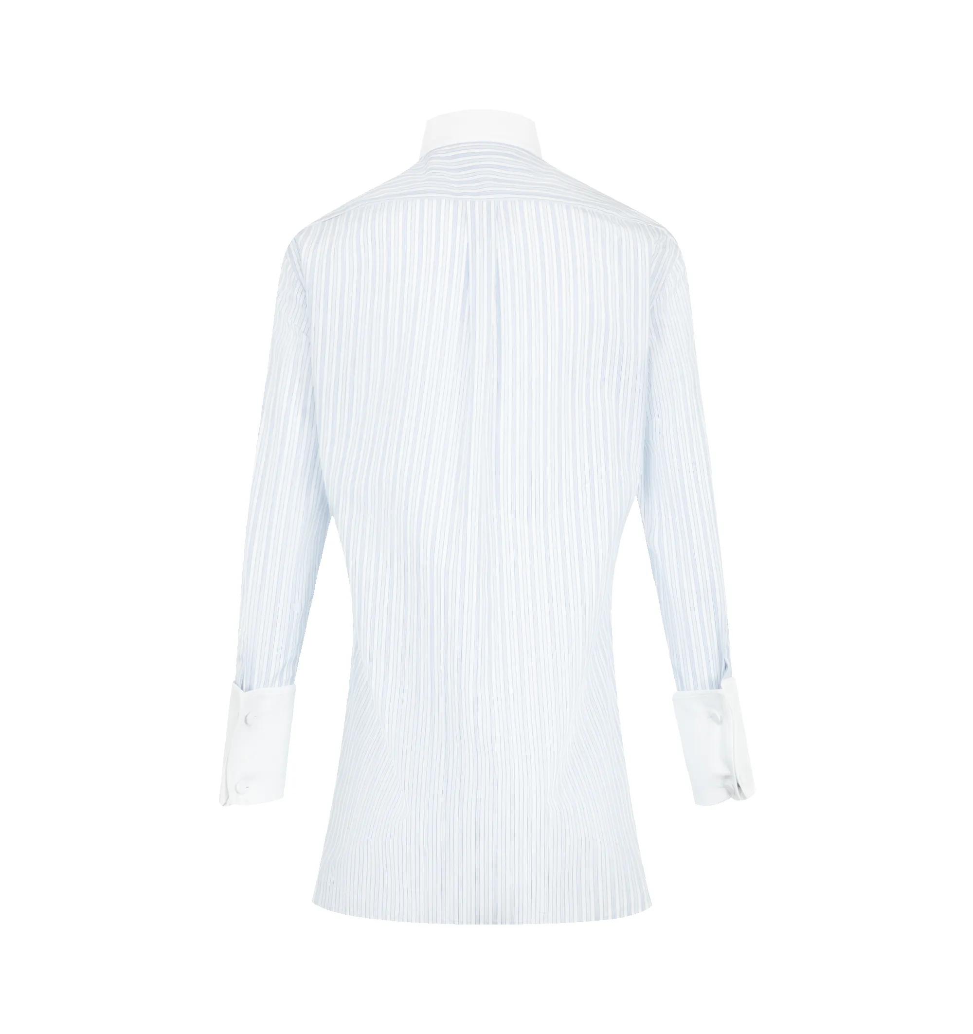 STRIPED COTTON TUXEDO SHIRT (WOMENS) sold by Hirshleifers product image thumbnail 2