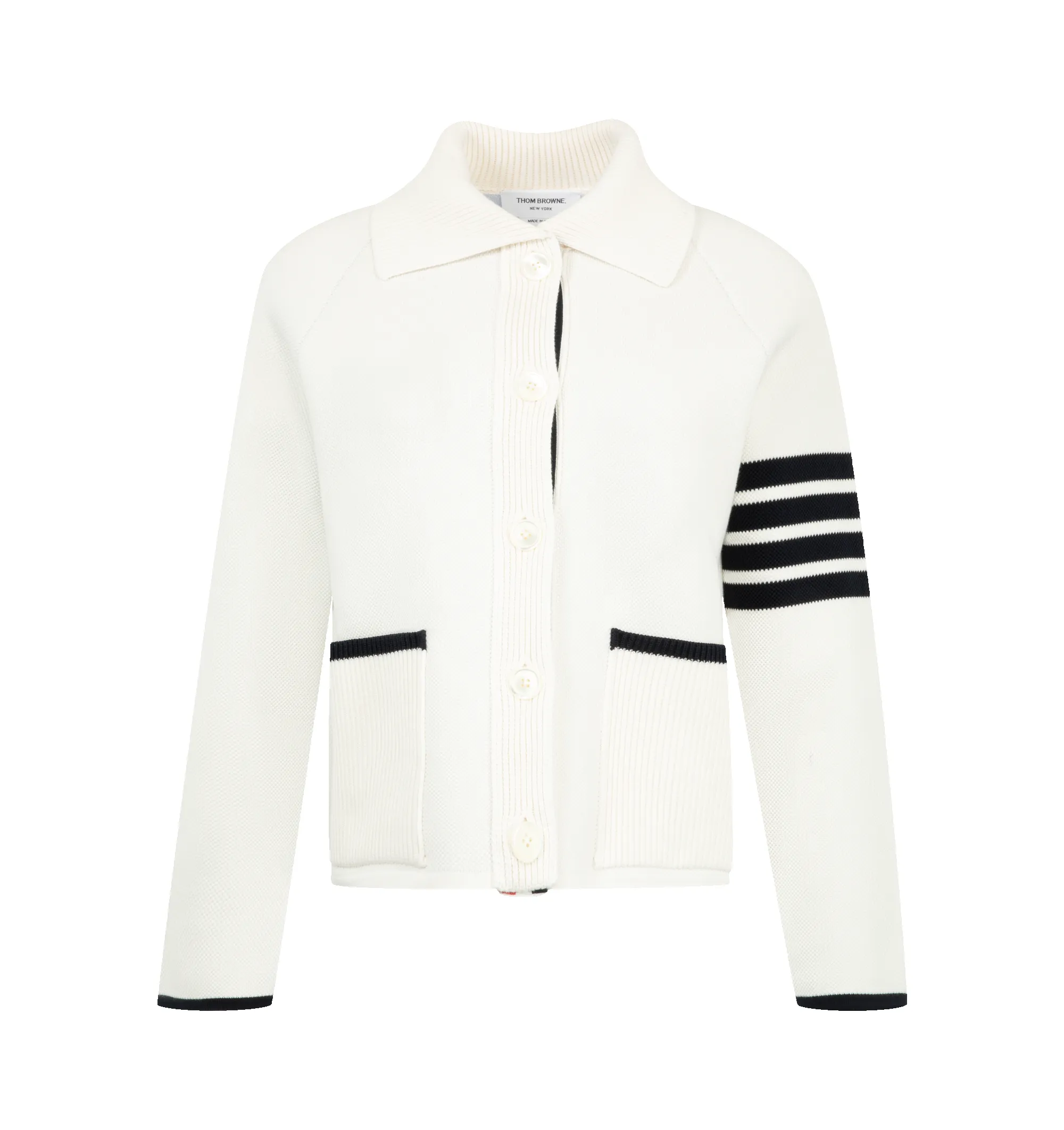 COTTON PIQUE STITCH 4-BAR JACKET (WOMENS) sold by Hirshleifers