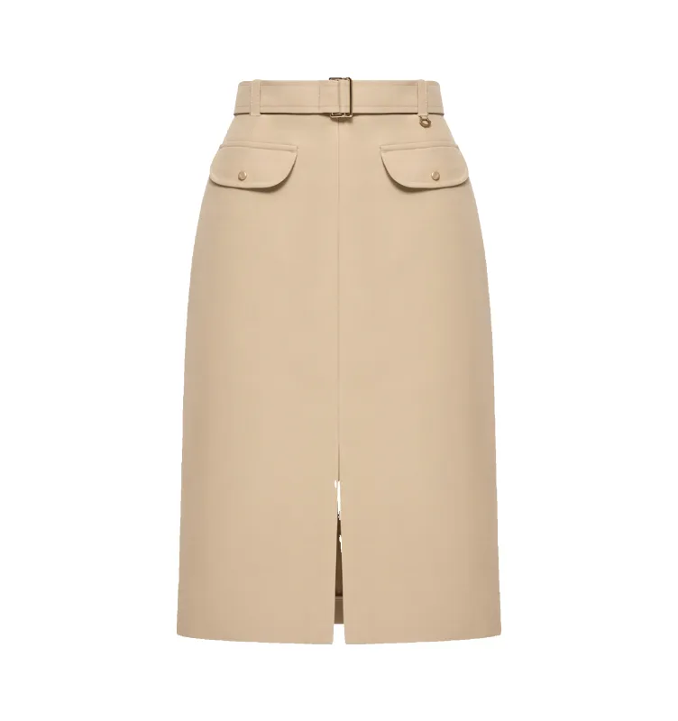 BELTED KNEE-LENGTH SKIRT (WOMENS) made by Moncler